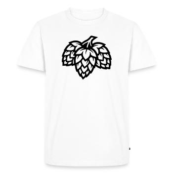 Hops Barley Malt Brewery - Men's Premium Organic T-Shirt - white - Front - Nico (187cm)