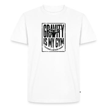 Calisthenics Bodyweight Training Fitness Strength - Men's Premium Organic T-Shirt - white - Front - Nico (187cm)