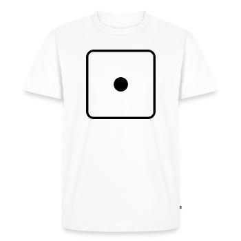Dit - T-shirt Premium bio Homme - blanc - Devant - Nico (187cm)