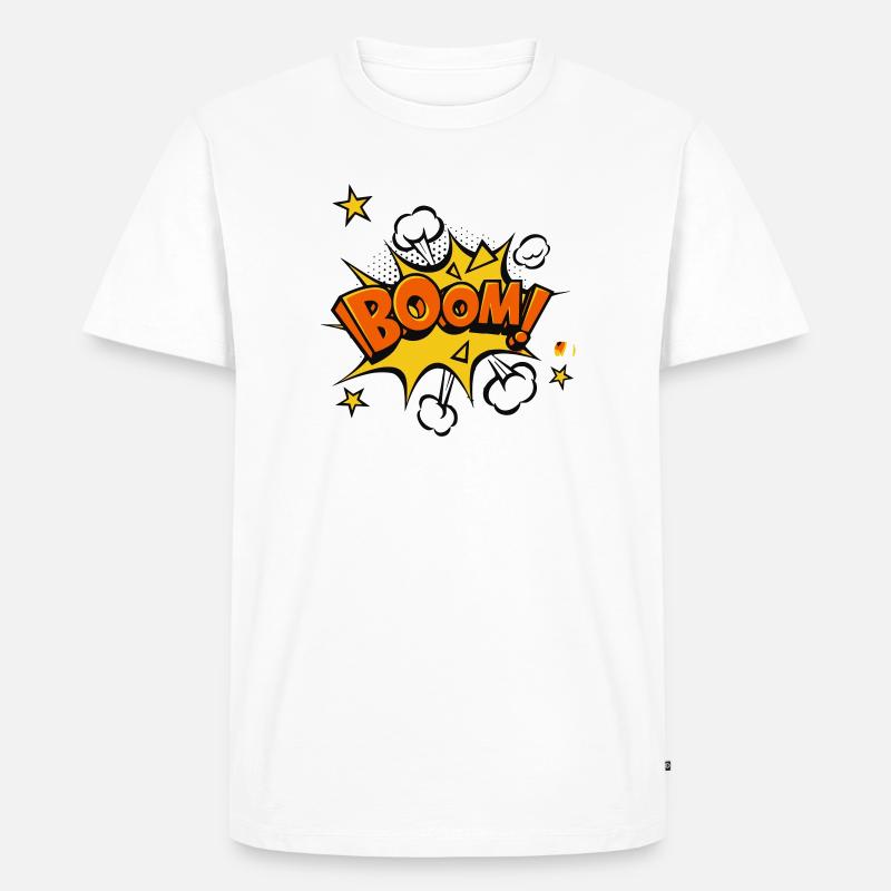 Boom Comic Explosion - T-shirt Premium bio Homme - blanc