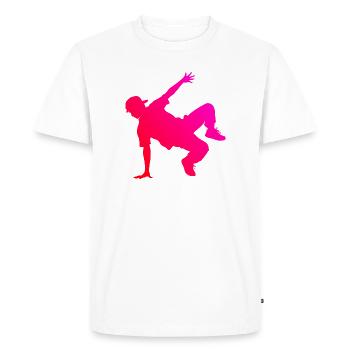 Gift idea for a breakdancer with street dance - Men's Premium Organic T-Shirt - white - Front - Nico (187cm)