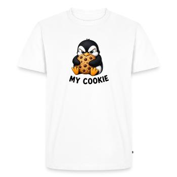 Dessert de biscuits pingouins dessinés dessinés mignons drôle - T-shirt Premium bio Homme - blanc - Devant - Nico (187cm)