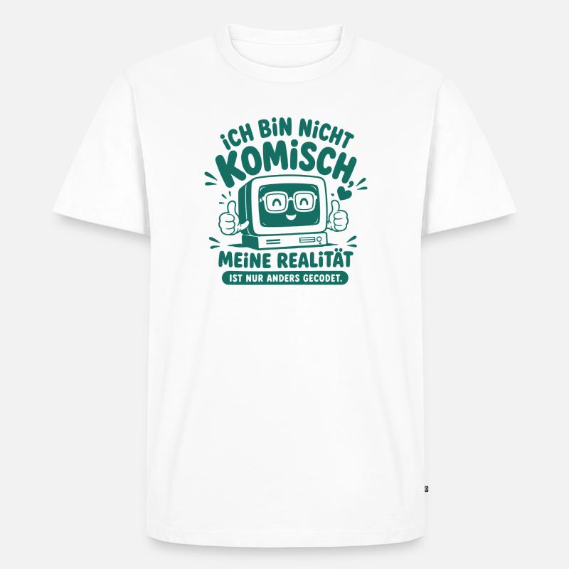 Nerd Realität Anders Gecodet - Männer Premium Bio T-Shirt - Weiß