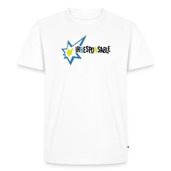 Irresponsable - T-shirt Premium bio Homme - blanc - Devant - Nico (187cm)