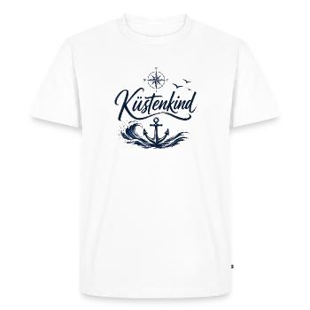 Coastal Child | Maritime Accessories and T-Shirts - Men's Premium Organic T-Shirt - white - Front - Nico (187cm)