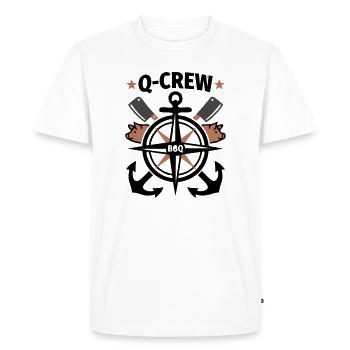 BBQ Crew Anchor Compass Grill Master Food Truck - T-shirt Premium bio Homme - blanc - Devant - Nico (187cm)