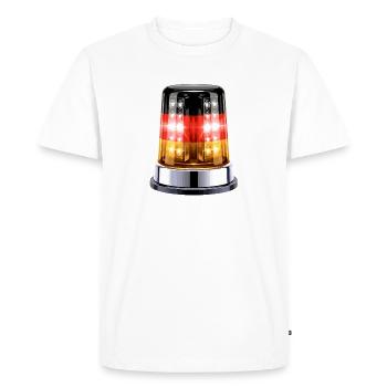 Hyperrealistic Germany Siren Beacon - Men's Premium Organic T-Shirt - white - Front - Nico (187cm)