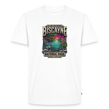 Parc national de Biscayne, Floride - T-shirt Premium bio Homme - blanc - Devant - Nico (187cm)