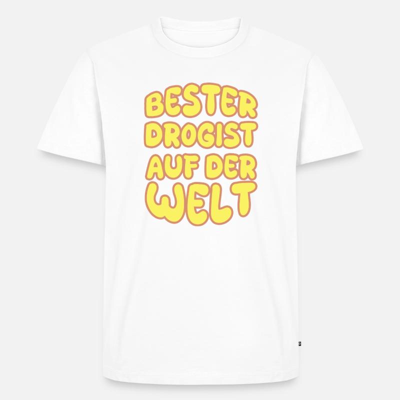 Beruf Drogist - Männer Premium Bio T-Shirt - Weiß