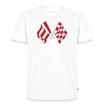 Eindhoven & Brabant United - Men's Premium Organic T-Shirt - white - Front - Nico (187cm)
