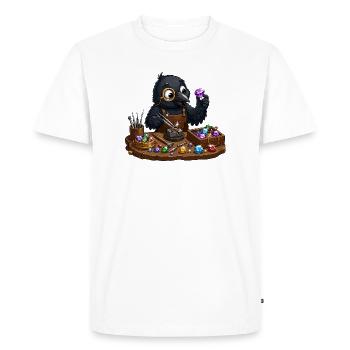 Jewel Raven dans le studio - T-shirt Premium bio Homme - blanc - Devant - Nico (187cm)