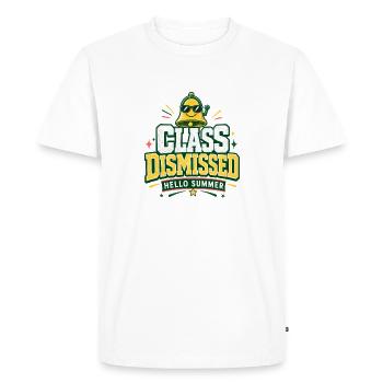 End of Year Gifts, Class Dismissed Hello Summer - Men's Premium Organic T-Shirt - white - Front - Nico (187cm)