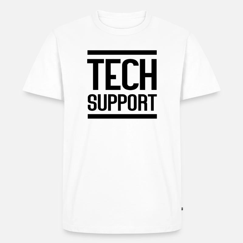 Tech Support - Men's Premium Organic T-Shirt - white