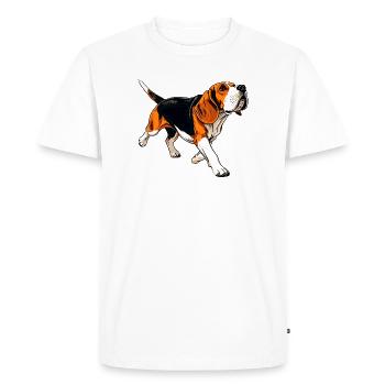 Illustration d’aventure des Rapetou - T-shirt Premium bio Homme - blanc - Devant - Nico (187cm)