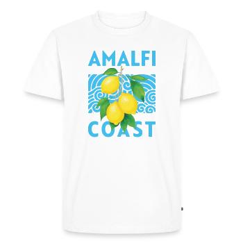 Summer Design Lemons Amalfi Coast Italy - Men's Premium Organic T-Shirt - white - Front - Nico (187cm)