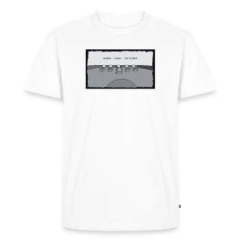 Vise. Tap. Score. – Billard à tap - T-shirt Premium bio Homme - blanc - Devant - Nico (187cm)
