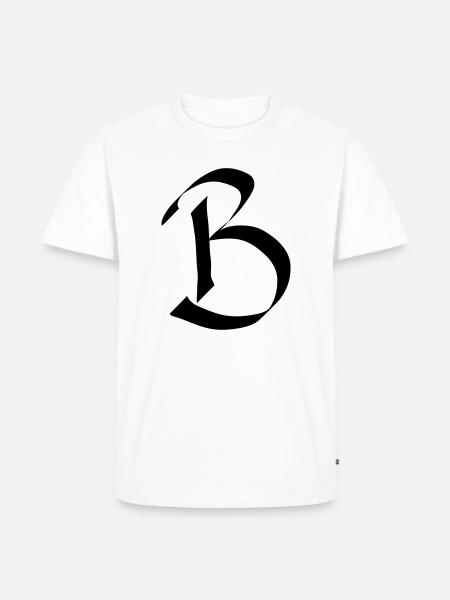 lettre B - T-shirt Premium bio Homme - blanc