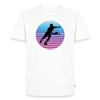 Pickleballer gift idea for pickleball fans - Men's Premium Organic T-Shirt - white - Front - Nico (187cm)