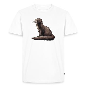 Mink Mink - Men's Premium Organic T-Shirt - white - Front - Nico (187cm)