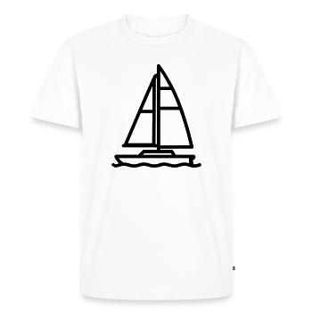 catamaran - T-shirt Premium bio Homme - blanc - Devant - Nico (187cm)