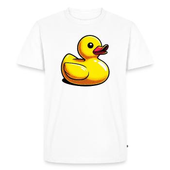 Caneton Canard Canard Canard - T-shirt Premium bio Homme - blanc - Devant - Nico (187cm)