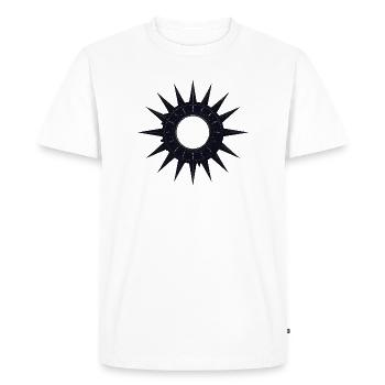Night Star Sun Ring - Men's Premium Organic T-Shirt - white - Front - Nico (187cm)