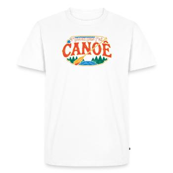 J'peux pas j'ai CANOE Aventure - T-shirt Premium bio Homme - blanc - Devant - Nico (187cm)