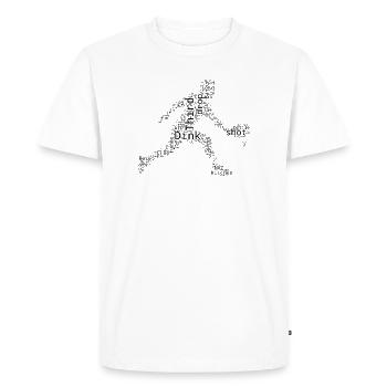 Idée de scène de pickleball pour les fans de joueurs de pickleball - T-shirt Premium bio Homme - blanc - Devant - Nico (187cm)