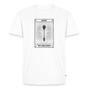 ISTP | Personnalité des cartes de tarot - T-shirt Premium bio Homme - blanc - Devant - Nico (187cm)