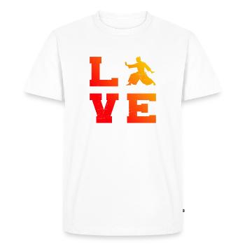 Cadeau d’autodéfense pour un maître d’aïkido - T-shirt Premium bio Homme - blanc - Devant - Nico (187cm)