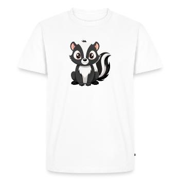 Bébé Mouffette - T-shirt Premium bio Homme - blanc - Devant - Nico (187cm)