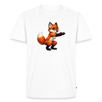 Fuchs sportif - T-shirt Premium bio Homme - blanc - Devant - Nico (187cm)