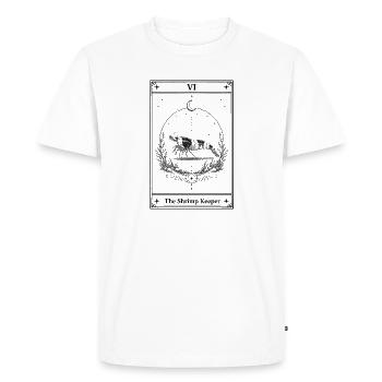 Le Garde de Crevettes | Tarot d’aquarium - T-shirt Premium bio Homme - blanc - Devant - Nico (187cm)