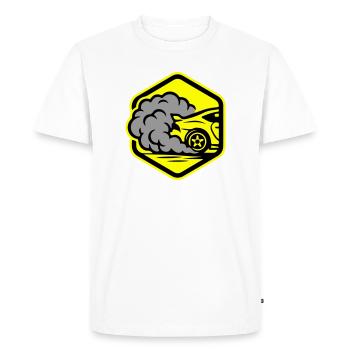 Car Gas Icon Car Racing - Men's Premium Organic T-Shirt - white - Front - Nico (187cm)