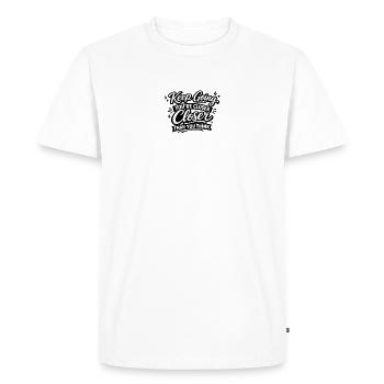 Continue d’avancer plus près que tu ne le penses - T-shirt Premium bio Homme - blanc - Devant - Nico (187cm)