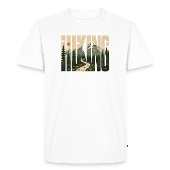 Randonnée - Aventure en plein air - T-shirt Premium bio Homme - blanc - Devant - Nico (187cm)