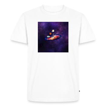 Anneau Cosmique des Planètes - T-shirt Premium bio Homme - blanc - Devant - Nico (187cm)