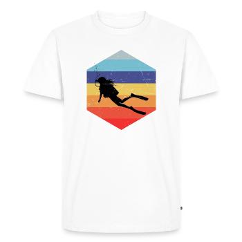 Gift idea for a freediver with freediving - Men's Premium Organic T-Shirt - white - Front - Nico (187cm)