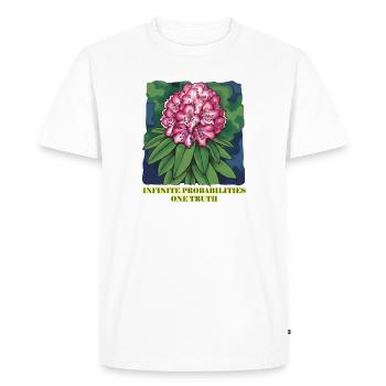 Fleurs d’Infiniti Opportunities - T-shirt Premium bio Homme - blanc - Devant - Nico (187cm)