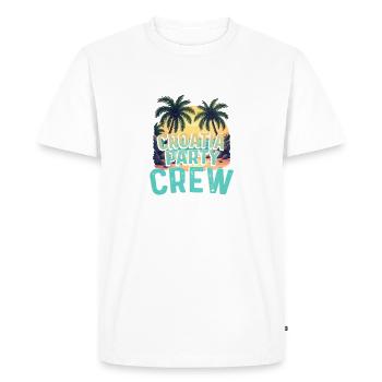 Équipe de fête en Croatie - T-shirt Premium bio Homme - blanc - Devant - Nico (187cm)