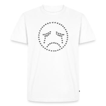 sadey_lines - T-shirt Premium bio Homme - blanc - Devant - Nico (187cm)
