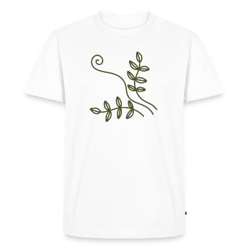 Art en ligne Olive Vine - T-shirt Premium bio Homme - blanc - Devant - Nico (187cm)