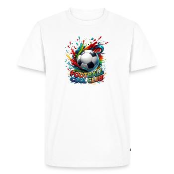 Football Cool Club Couleurs éclatantes - T-shirt Premium bio Homme - blanc - Devant - Nico (187cm)