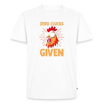 Élevage de coqs, volaille, poulet - T-shirt Premium bio Homme - blanc - Devant - Nico (187cm)