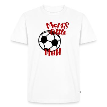 Le petit homme de football de maman - T-shirt Premium bio Homme - blanc - Devant - Nico (187cm)