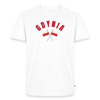 Gdynia Polish Flags - Men's Premium Organic T-Shirt - white - Front - Nico (187cm)