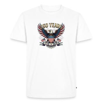 250 Years American 1776 2026 250th 4th July Indepe - Men's Premium Organic T-Shirt - white - Front - Nico (187cm)