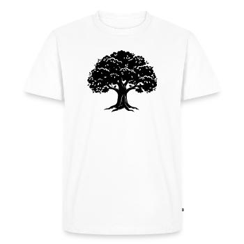 arbre - T-shirt Premium bio Homme - blanc - Devant - Nico (187cm)
