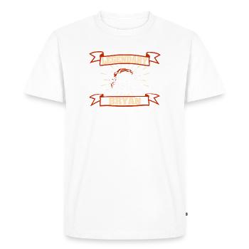 Shrovetide Bryan - Men's Premium Organic T-Shirt - white - Front - Nico (187cm)