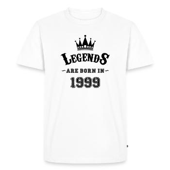 legends_born_in_1999 - T-shirt Premium bio Homme - blanc - Devant - Nico (187cm)
